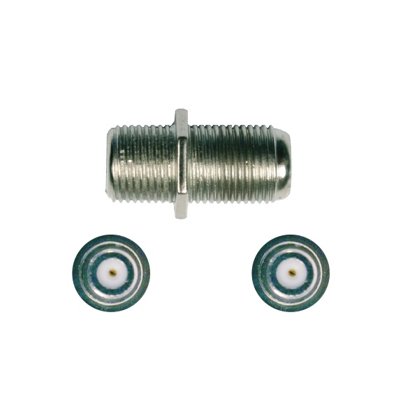 F Female - F Female Connector for RG6 Cable
